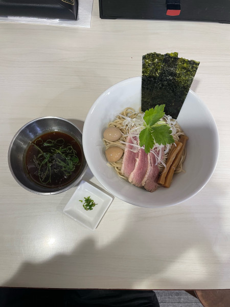 「鴨肉つけそば(1150円)」@麺や 魁星の写真