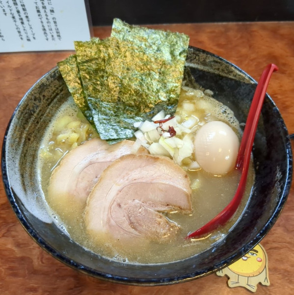 「シリカ塩煮干しラーメン」@煮干しらーめん 渡辺商店の写真
