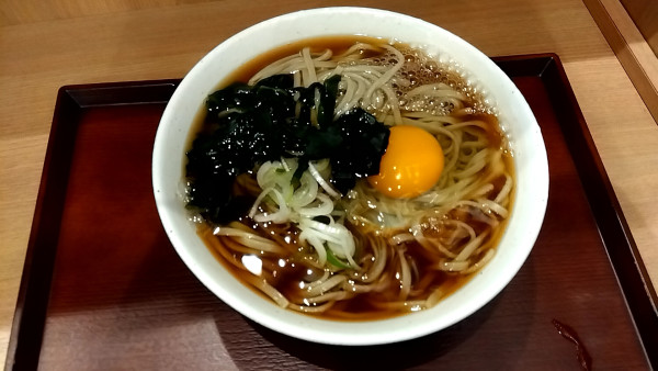 「朝そば（４５０円）＋大盛り（１５０円）」@十割蕎麦 さがたに 田町店の写真