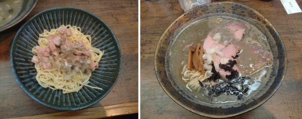 「煮干しそば¥950+和え玉(80g)¥200-」@青森煮干鉢銀の写真