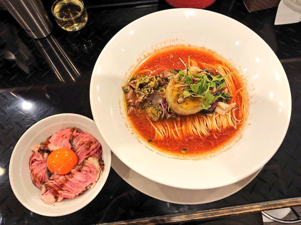 「【限定】まるごとオニオン2025 ホタルイカdeペスカトーレ」@トーキョーニューミクスチャーヌードル 八咫烏 CHIKARABOの写真