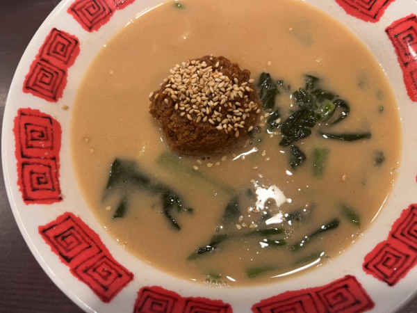 「濃厚担々麺769円＋チャーマヨ丼セット374円」@バーミヤン 深大寺店の写真