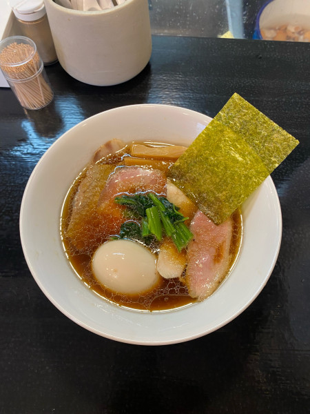 「味玉鴨がら中華そばしょうゆ」@戸田ラーメンベース 和み食堂の写真
