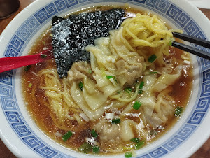 「ワンタン麺＋半チャーハン(800)」@華成楼の写真