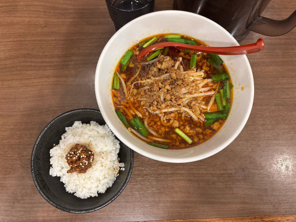 「台湾ラーメン（880）大盛（110）肉味噌ご飯（160）」@中華そば ふうみどうの写真