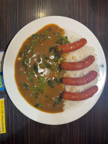 「ソーセージ(4本)カレー」@カレーハウスCoCo壱番屋 小田急千歳船橋駅前店の写真