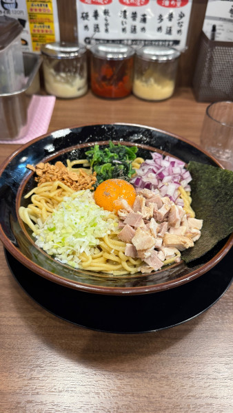 「まぜそば@950」@横浜家系ラーメン 福まし家の写真