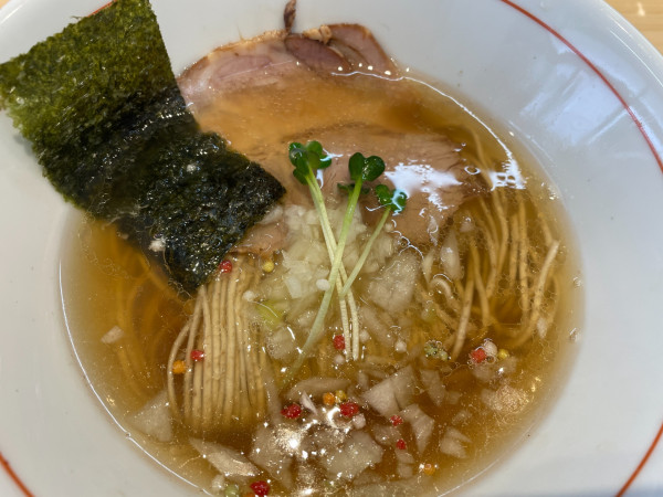 「煮干しそば・白：８００円」@自家製麺 鶏そば 4x4の写真