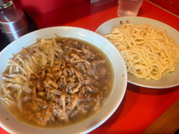 「チャーシューやさいつけそば(小鉢)」@丸長 目白店の写真