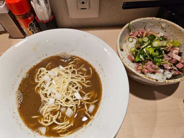 「名古屋式朝ラーセット濃厚煮干」@麺処 彩和の写真