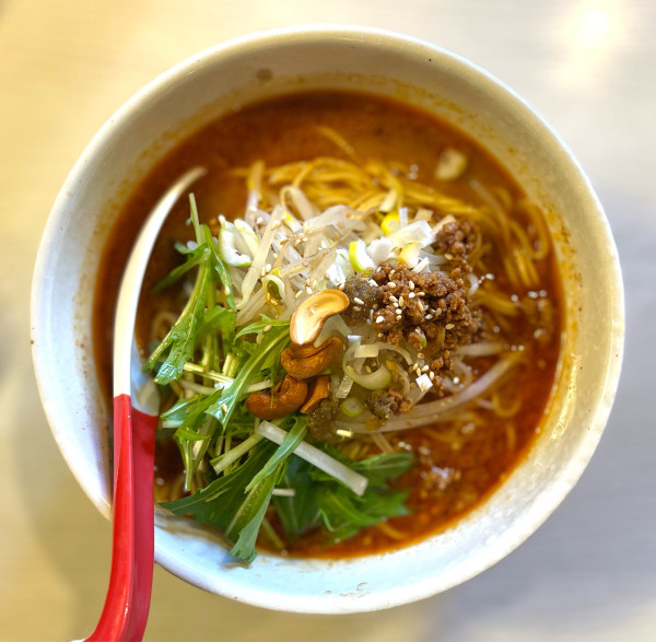 「担々麺、麺大盛り」@麺屋 誉の写真