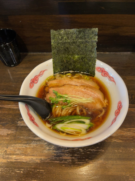 「鶏の醤油らーめん（1200円）」@綿麺の写真