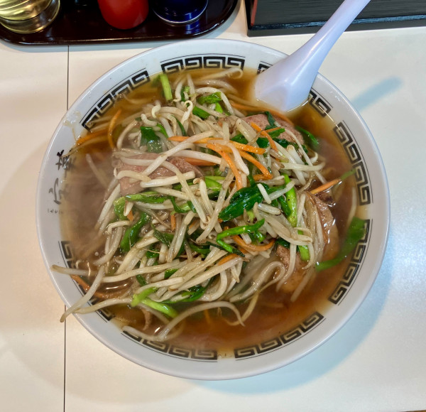 「レバニラそば 1100円」@宝華 飛田給店の写真