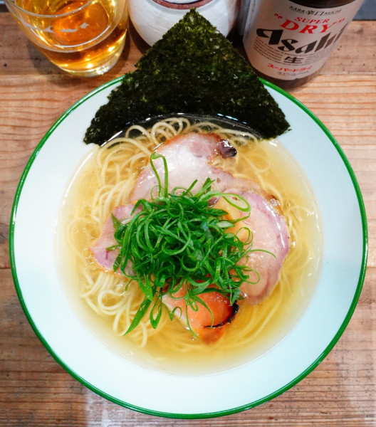 「塩そば＋味玉＋スーパードライ中瓶」@3931WORKS.の写真