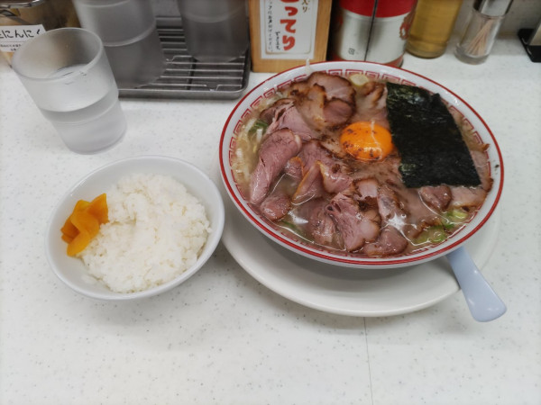 「特製中華そば(こってり)」@マルショーラーメン 中野店の写真