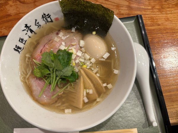 「味玉鶏そば塩」@麺匠 清兵衛 下赤坂店の写真