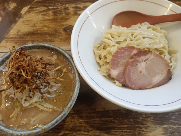 「サッポロ赤星→味噌󠄀つけ麺（¥600+1,100）」@東京味噌らーめん 鶉の写真