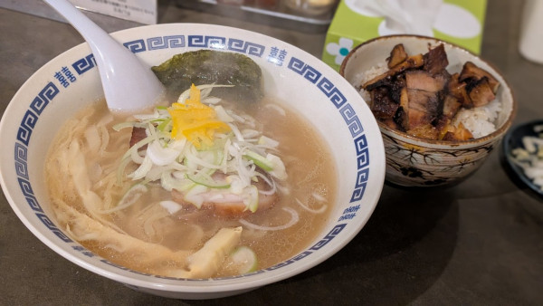 「A定食（ゆず塩そば＋ルーロー飯＋小鉢）（950円）」@中華そば おおのの写真