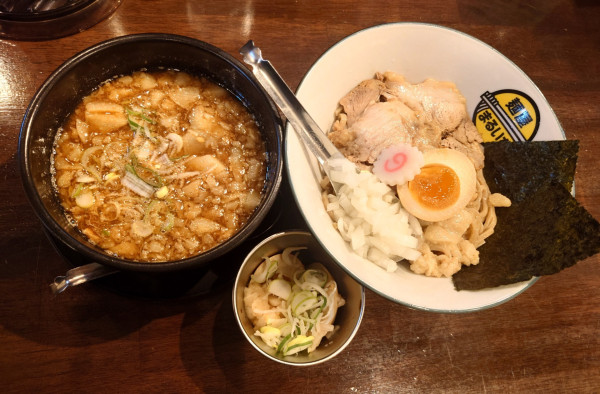 「つけ麺+味玉(1200円)」@麺屋まるいちの写真