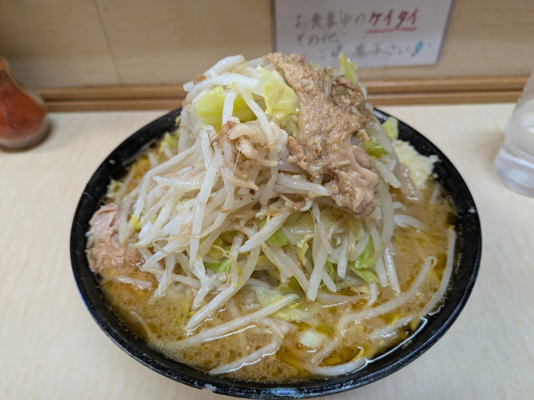 「みそラーメン　ニンニクヤサイアブラ」@ラーメン二郎 京成大久保店の写真