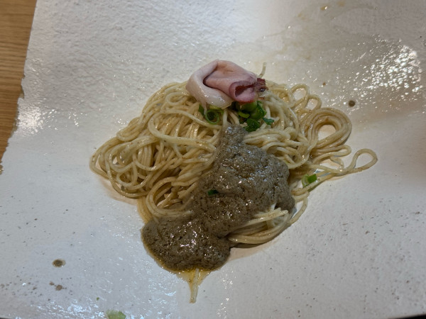 「替玉 蟹味噌のソース 460円」@芛堂寺の写真