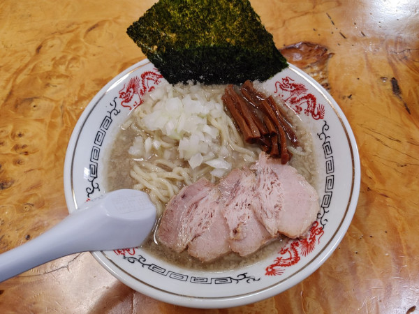 「背脂煮干中華　和え玉　800+200円」@福島屋の写真