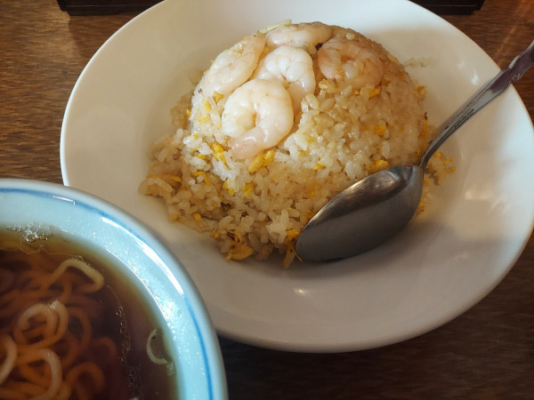 「エビチャーハンと小ラーメンセット 880円」@中国料理 聚仙の写真