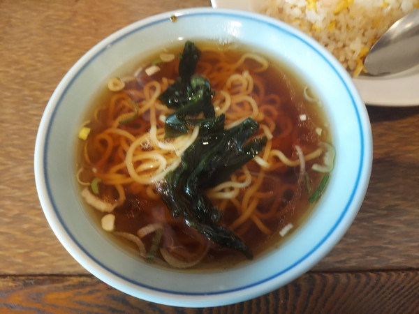 「小ラーメンとエビチャーハンセット 880円」@中国料理 聚仙の写真