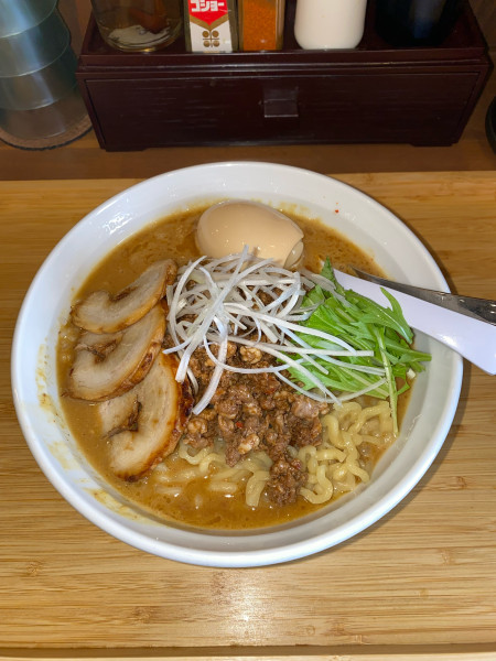 「濃厚カレー味噌らぁめん全部麺大盛り¥1,750円(限定)」@らぁめん 麺彩家の写真