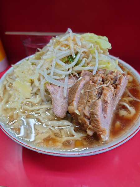 「大豚 ニンニク  カラメ」@ラーメン二郎 三田本店の写真