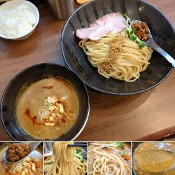 金の担々つけ麺(限定)＋小ライス＝1180円