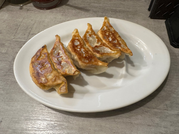 「ギョーザ（5個）500円」@らーめん酒場 福籠 通町店の写真