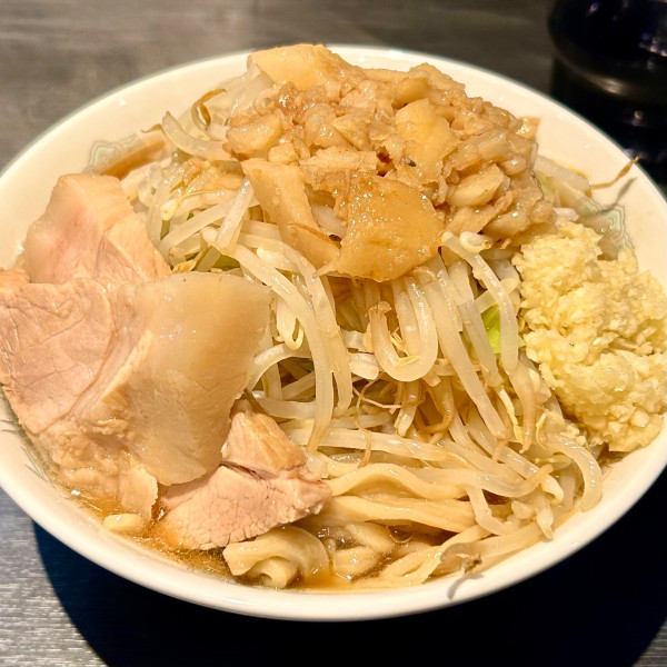 「豚そば（全マシ）」@豚そば 竜の道の写真