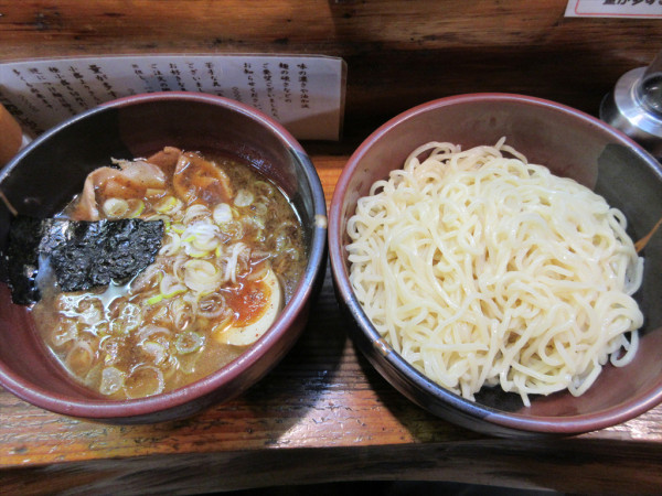 「つけ麺（小）（950円）」@つけ麺・らあめん 竹屋の写真