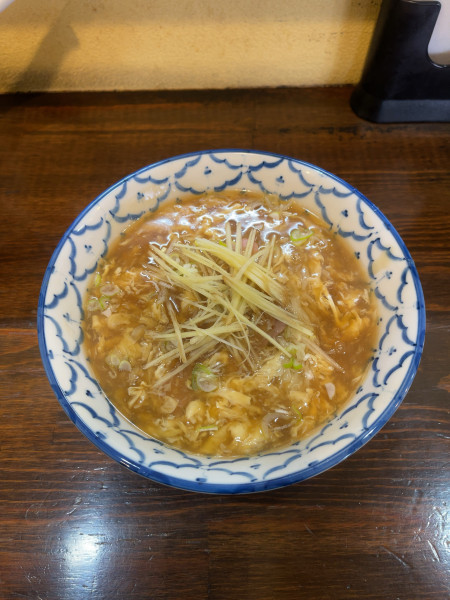 「かき玉あんかけラーメン（1200円）」@醤油ラーメン専門店 一仁の写真