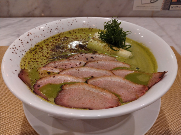 「鴨と抹茶のチョコらぁ麺」@MENSHO SAN FRANCISCOの写真