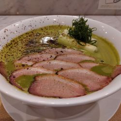 鴨と抹茶のチョコらぁ麺