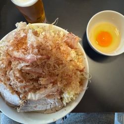 まぜそば並　全マシ　生卵