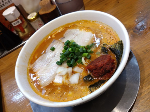 「限定 海老辛搾り 中 1050円」@中華そば ひらこ屋 㐂ぼしの写真