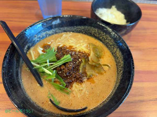 「香酢たんたんめん(980円)、半ライス(150円)」@麺処ごまや 越谷レイクタウン店の写真