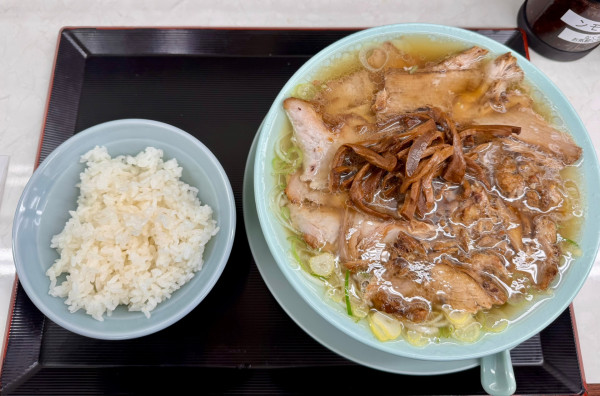 「チャーシュー麺+メンマ」@新橋ニューともちんラーメン 神保町店の写真