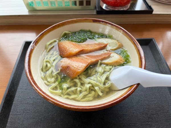 「アーサそば」@なかむらそばの写真