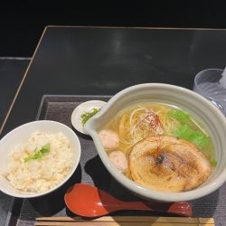 塩ラーメンと半鯛めし