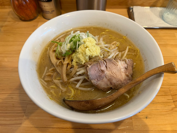 「みそら〜めん+高知産黄金しょうが(おろし)」@八乃木の写真