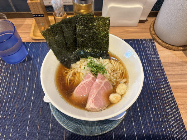 「煮干しソバ　生姜あえ玉」@中華ソバ 篤々 TOKU-TOKUの写真