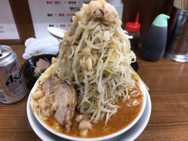 「限定ラーメン小(ニンニクヤサイマシアブラどでん) 1000円」@ラーメンの店 どでん 北浦和店の写真