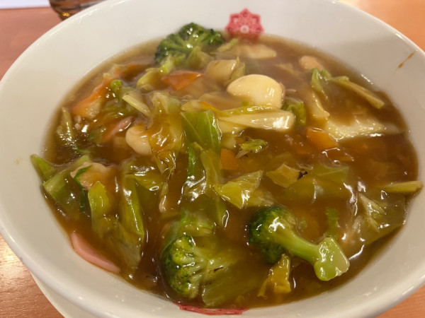 「五目あんかけラーメン」@日高屋 新橋駅前店の写真