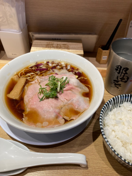「熟成醤油の生姜中華そば¥900」@中華そば 那由多の写真