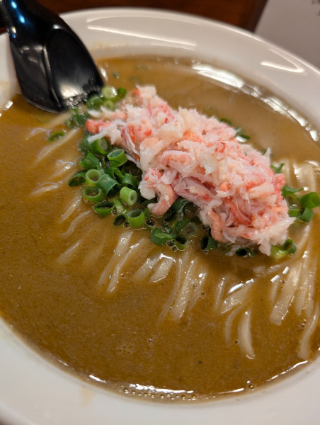 「紅ズワイガニ蕎麦(蟹身)」@金麺と金蕎麦の写真