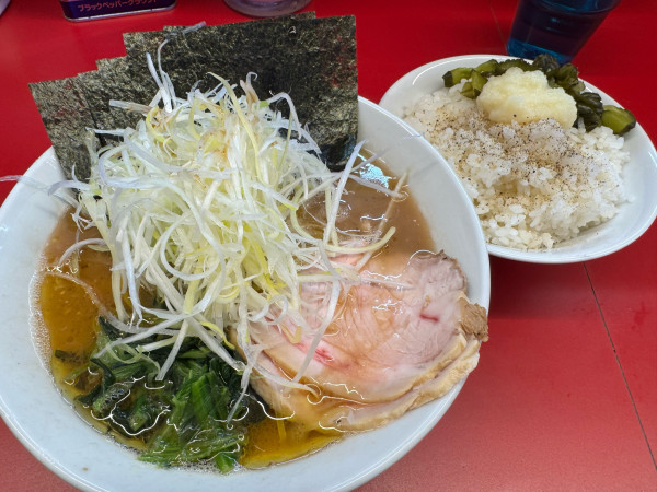 「○喜らーめん➕無料ライス」@家系ラーメン 佐々喜家の写真